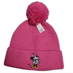 Baby Gap X Disney Minnie Mouse Pink Poof Beanie XS/S